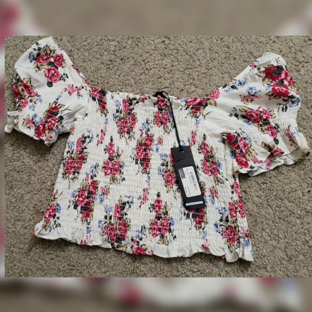 Flower crop top